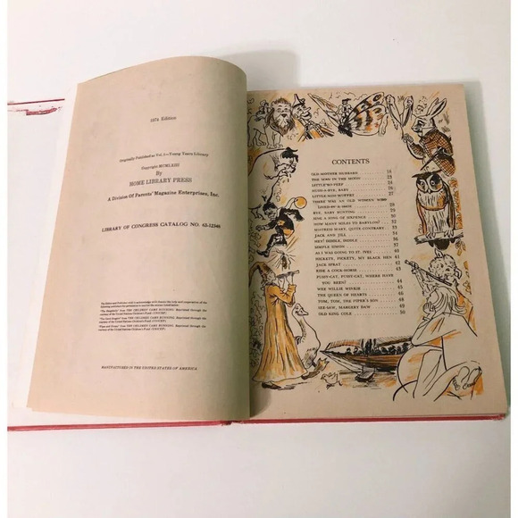 Vintage 1974 Best Loved  Nursery Rhymes and Songs Parents Magazine Hardback - Picture 12 of 16